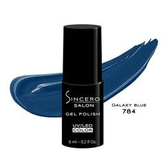 Geelikynsilakka "Sincero Salon", 6 ml, Galaxy Blue, 784 hinta ja tiedot | Kynsilakat ja kynsienhoitotuotteet | hobbyhall.fi