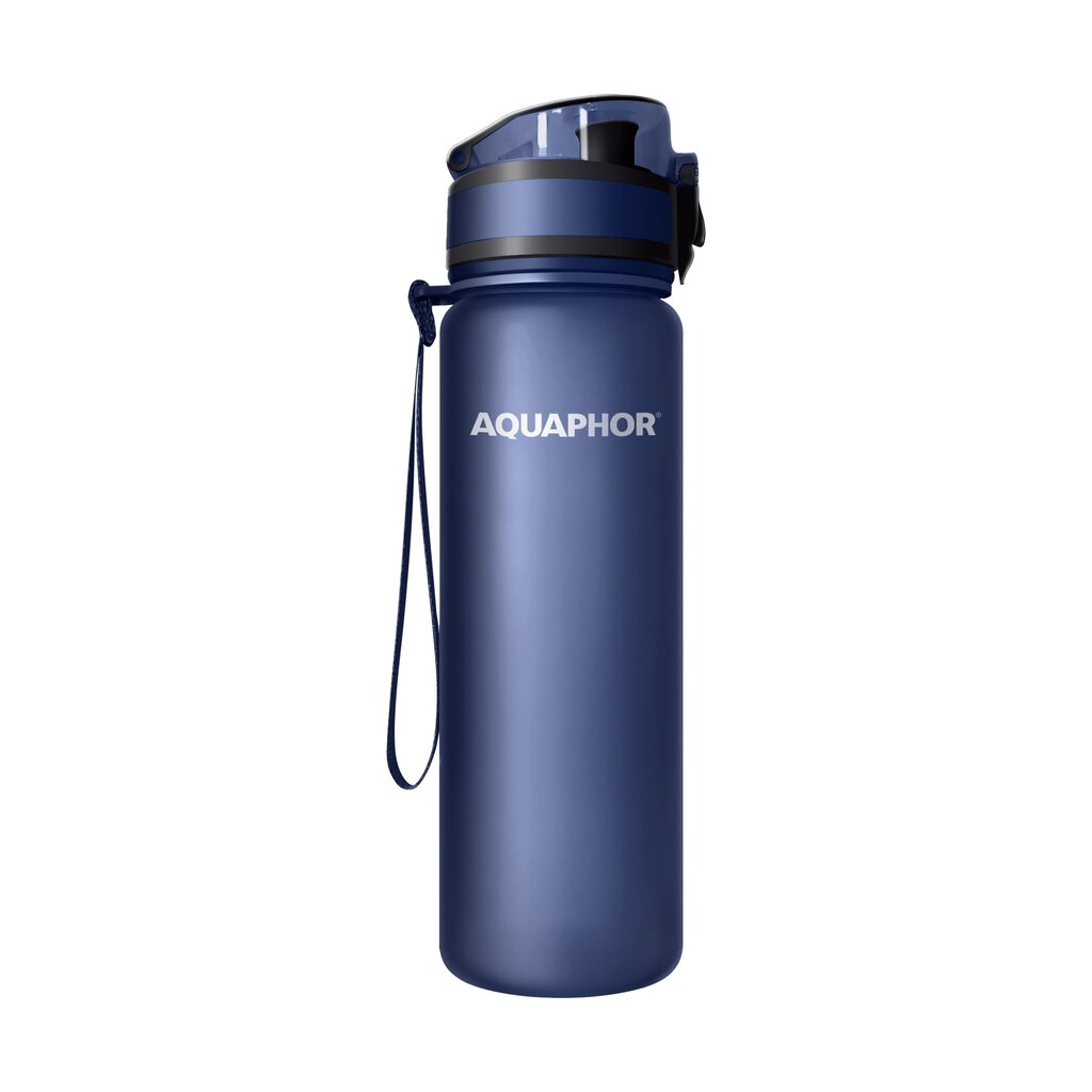 Suodatinpullo Aquaphor City, 500 ml, tummansininen hinta ja tiedot | Juomapullot | hobbyhall.fi