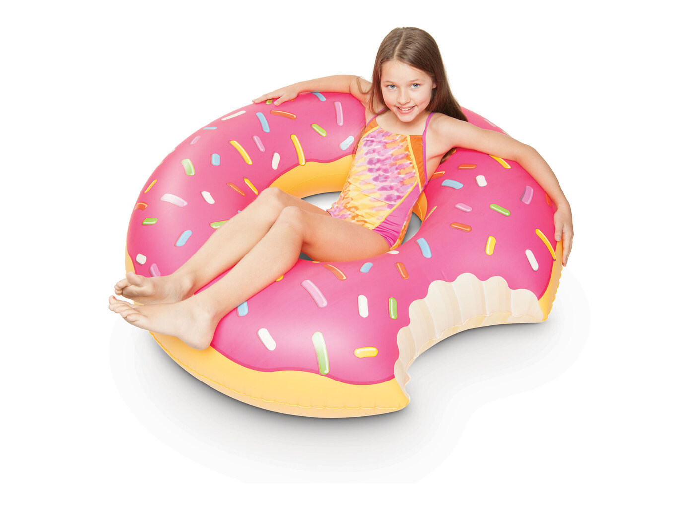 Puhallettava uimarengas BigMouth Pink Donut MAX BMPF-0003-EU hinta ja tiedot | Puhallettavat vesilelut ja uima-asusteet | hobbyhall.fi