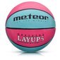 Koripallo Meteor Layup #5 vaaleanpunainen/sininen hinta ja tiedot | Koripallot | hobbyhall.fi