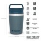 The Shortstack Travel Mug Adventure Termosmuki 0,23 l sininen hinta ja tiedot | Termoskannut ja termosmukit | hobbyhall.fi