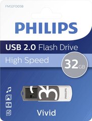 PHILIPS USB 2.0 FLASH DRIVE VIVID EDITION (HARMAA) 32 GT hinta ja tiedot | Philips Kovalevyt ja muistitikut | hobbyhall.fi