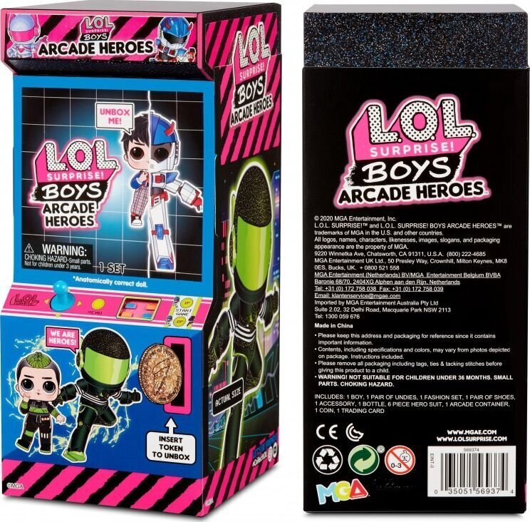 Yllätysnukke L.O.L Surprise Boys Arcade Heroes Fun Boy hinta ja tiedot | Tyttöjen lelut | hobbyhall.fi