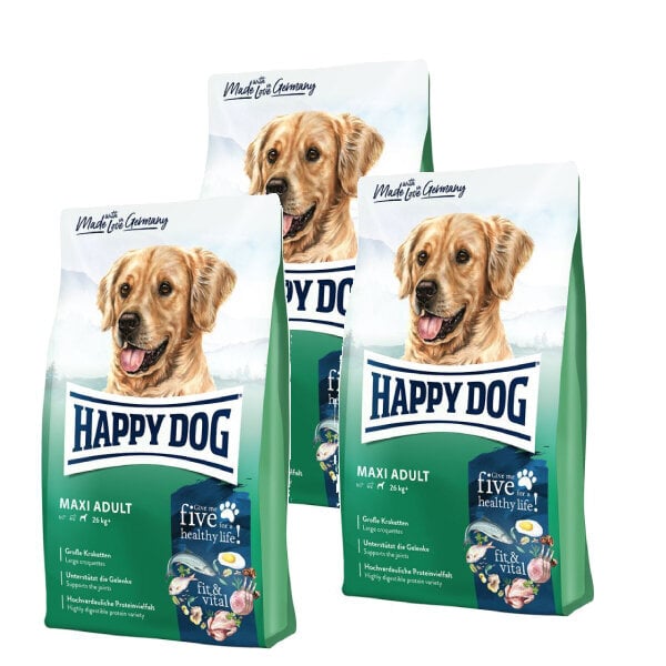 Kuivaruoka aikuisille koirille Happy Dog suurille roduille Maxi Adult 14 kg hinta ja tiedot | Koiran kuivaruoka | hobbyhall.fi