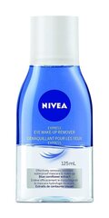 NIVEA Daily Essentials Double Effect Silmämeikinpoistoaine 125ml hinta ja tiedot | Kasvojen puhdistusaineet | hobbyhall.fi