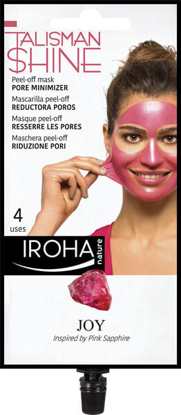 Kasvonaamio Iroha Talisman Collection Peel-off Mask Pink Pore Minimizer, 4 kertaa