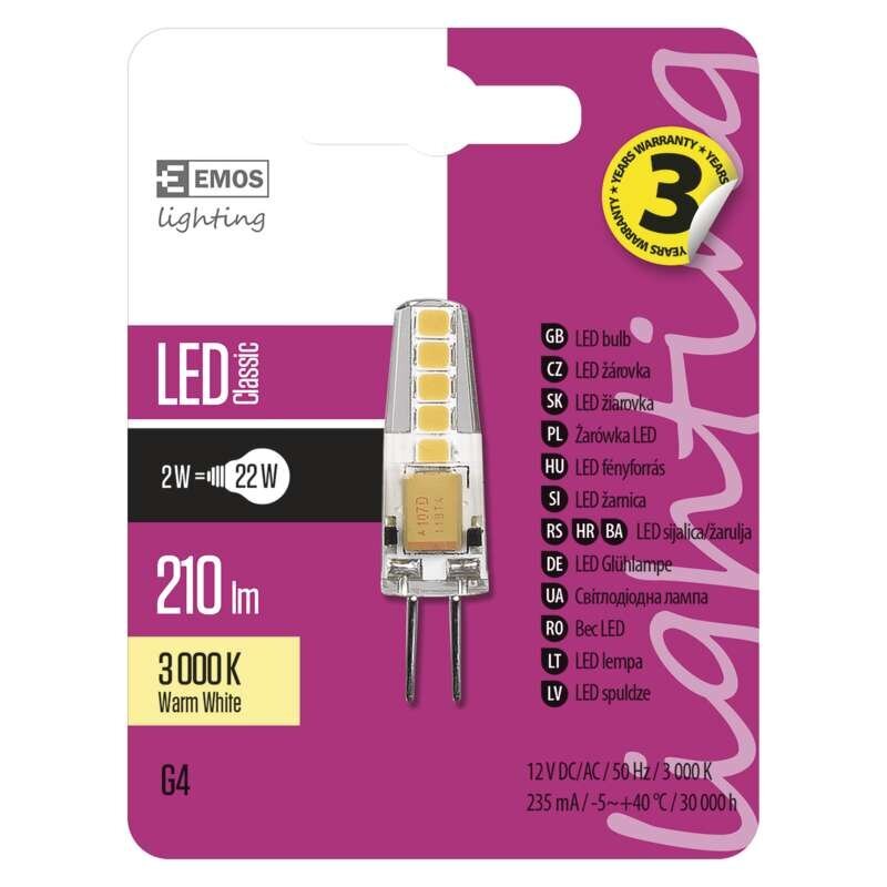 LED-lamppu JC A++ 2W G4 210 lm WW hinta ja tiedot | Lamput | hobbyhall.fi