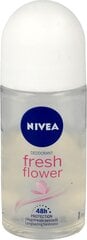 Nivea Fresh Flower Roll-on deodorantti naisille, 50 ml hinta ja tiedot | Nivea Hygieniatuotteet | hobbyhall.fi