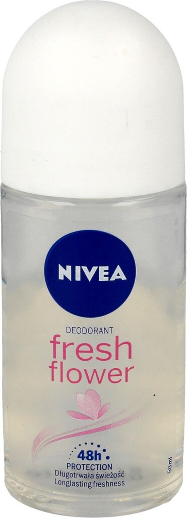 Nivea Fresh Flower Roll-on deodorantti naisille, 50 ml hinta ja tiedot | Deodorantit | hobbyhall.fi