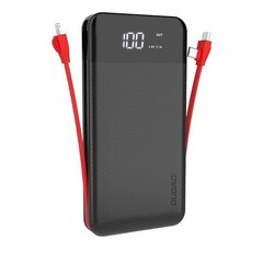 Varavirtalähde Dudao 2xUSB, 10000mAh, 2A, Lightning / USB Type C/micro USB 3A, musta (K1A musta) hinta ja tiedot | Dudao Puhelimet, älylaitteet ja kamerat | hobbyhall.fi