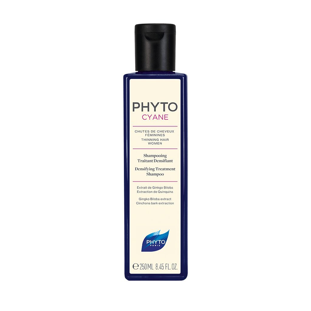 Tuuheuttava Phyto Cyane Densifying Treatment shampoo 250ml hinta ja tiedot | Shampoot | hobbyhall.fi