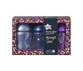 Tuttipullosetti Tommee Tippee Midnight Skies 3 x 260 ml, 422598 hinta ja tiedot | Tommee Tippee Lapset | hobbyhall.fi