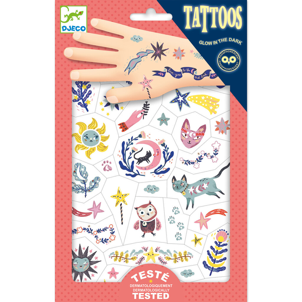 Djeco DJ09592 Sweet Dreams (50+ tatuoinnit) Tatuoinnit lapsille hinta ja tiedot | Tyttöjen lelut | hobbyhall.fi
