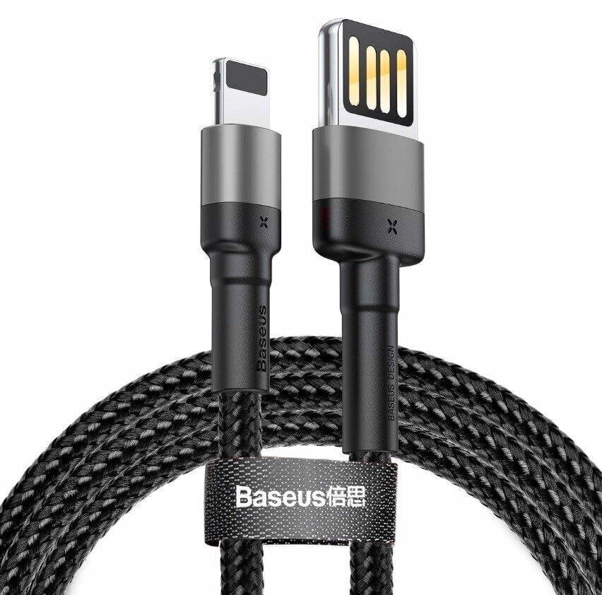 Tiedonsiirto-/latauskaapeli USB - Lightning Baseus Cafule, 1,5A, 2m, musta hinta ja tiedot | Kaapelit ja adapterit | hobbyhall.fi