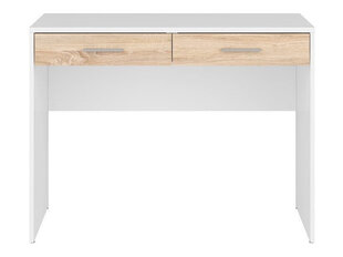 Kirjoituspöytä BRW Nepo Plus BIU2S, valkea/tammi hinta ja tiedot | Tietokonepöydät ja työpöydät | hobbyhall.fi