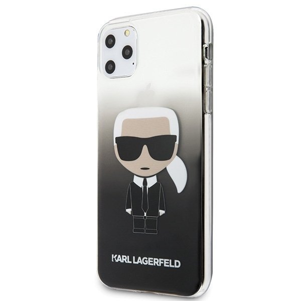 Puhelinkuori Karl Lagerfeld KLHCN65TRDFKBK iPhone 11 Pro Max musta Gradient Ikonik Karl hinta ja tiedot | Puhelimen kuoret ja kotelot | hobbyhall.fi