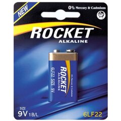 Rocket 6LR22-1BB, 9V -paristo, 1 kpl hinta ja tiedot | Paristot | hobbyhall.fi