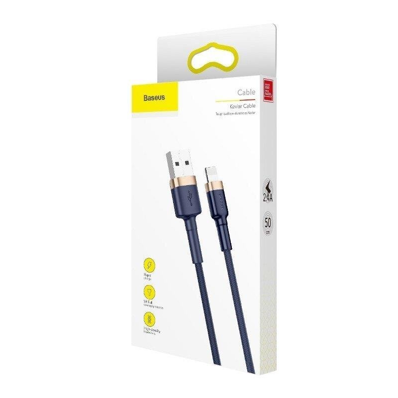 Baseus Cafule Metal USB -Lightning 2m hinta ja tiedot | Kaapelit ja adapterit | hobbyhall.fi