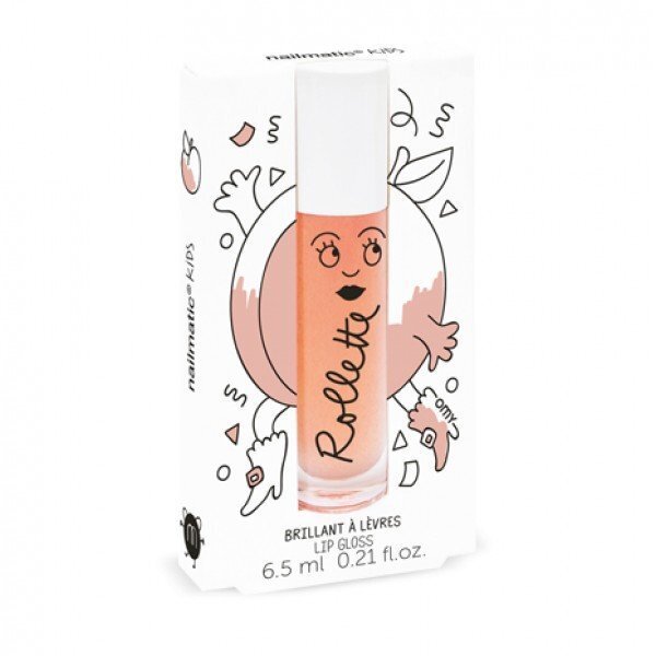 Nailmatic Kids Peach Rollette Peach huulikiilto 6.5 ml hinta ja tiedot | Lasten ja äitiysajan kosmetiikka | hobbyhall.fi