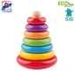 Puinen lelu Woody 90003 Eco Pyramid hinta ja tiedot | Vauvan lelut | hobbyhall.fi