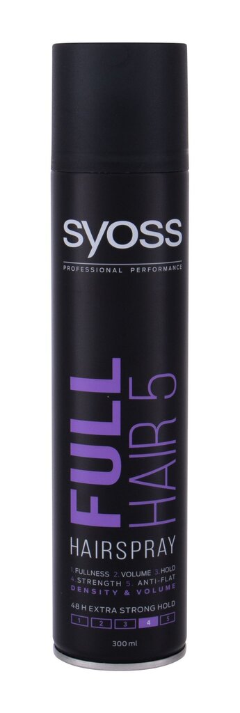 Hiuslakka Syoss Full Hair 5, 300ml hinta ja tiedot | Kampaamotuotteet | hobbyhall.fi