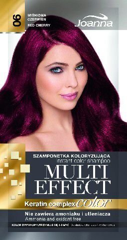Sävyttävä shampoo Joanna Multi Effect 35 g, 06 Red Cherry hinta ja tiedot | Hiusvärit | hobbyhall.fi