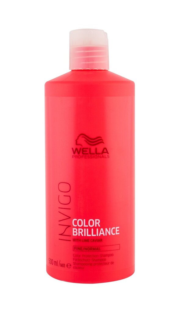 Shampoo värjätyille normaaleille hiuksille Wella Color Brilliance Fine Invigo Shampoo 500ml hinta ja tiedot | Shampoot | hobbyhall.fi