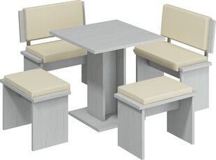 Pöytä Bond 04, valkoinen hinta ja tiedot | Ruokapöydät | hobbyhall.fi