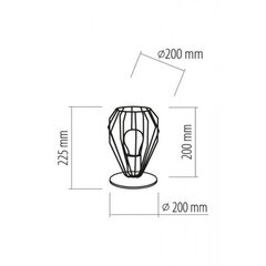 TK Lighting pöytävalaisin Brylant Black hinta ja tiedot | Pöytävalaisimet | hobbyhall.fi