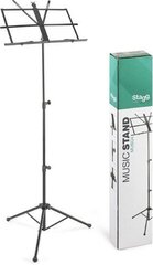 Stagg MUSQ4 -nuottiteline, korkeus: 52 - 123 cm, musta hinta ja tiedot | Soittimien lisätarvikkeet | hobbyhall.fi