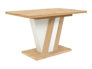 BRW Zalder Ruokapöytä 125 cm ruskea/valkoinen hinta ja tiedot | Ruokapöydät | hobbyhall.fi