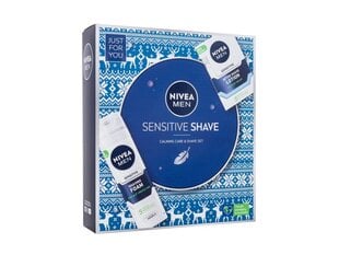 Nivea Men Sensitive Lahjapakkaus: partavesi 100 ml + partavaahto 200 ml hinta ja tiedot | Parranajo ja karvanpoisto | hobbyhall.fi