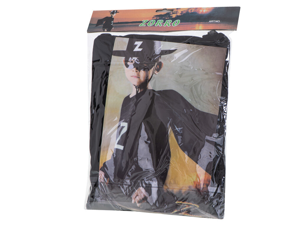 Zorro-asu, koko S 95-110 cm hinta ja tiedot | Naamiaisasut | hobbyhall.fi