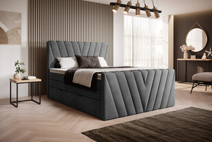 Sänky NORE Candice Loco 06, 180x200 cm, harmaa hinta ja tiedot | Sängyt | hobbyhall.fi
