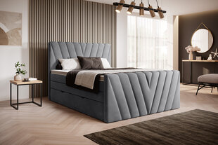 Sänky NORE Candice Sola 06, 160x200 cm, harmaa hinta ja tiedot | Sängyt | hobbyhall.fi