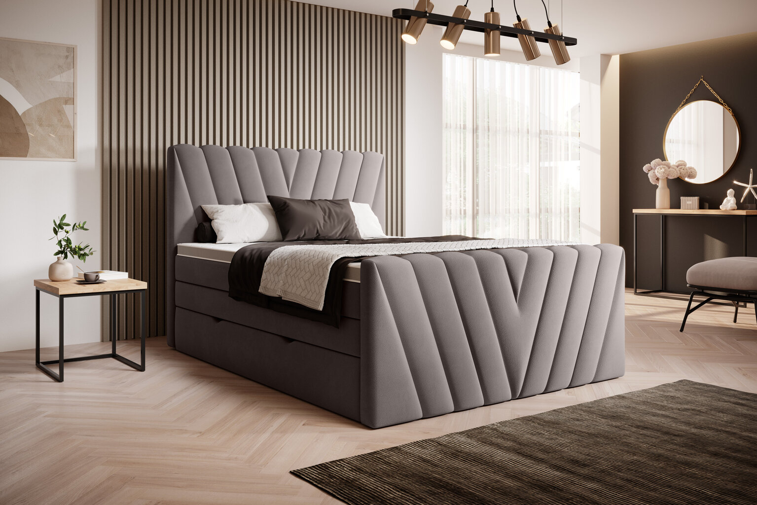 Sänky NORE Candice Savoi 07, 160x200 cm, ruskea hinta ja tiedot | Sängyt | hobbyhall.fi