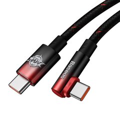 Baseus MVP2 USB-C to USB-C Cable, 100W, 1m (Musta / Punainen) hinta ja tiedot | Puhelinkaapelit | hobbyhall.fi