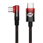 Baseus MVP2 USB-C to USB-C Cable, 100W, 1m (Musta / Punainen) hinta ja tiedot | Puhelinkaapelit | hobbyhall.fi