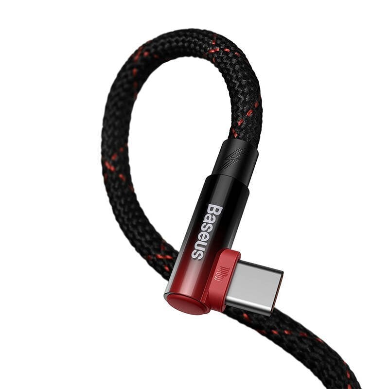 Baseus MVP2 USB-C to USB-C Cable, 100W, 1m (Musta / Punainen) hinta ja tiedot | Puhelinkaapelit | hobbyhall.fi