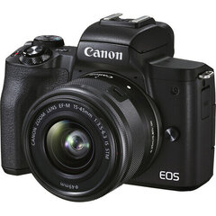 Canon EOS M50 Mark II + EF-M 15-45 mm f/3.5-6.3 IS STM hinta ja tiedot | Kamerat | hobbyhall.fi