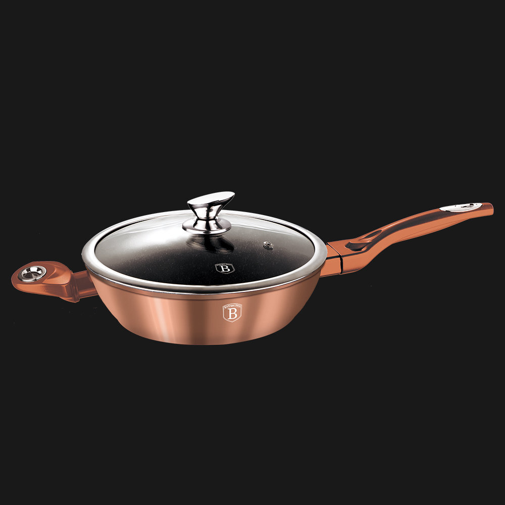 Berlinger Haus Pannu kannella Rosegold 28 cm hinta ja tiedot | Paistinpannut | hobbyhall.fi