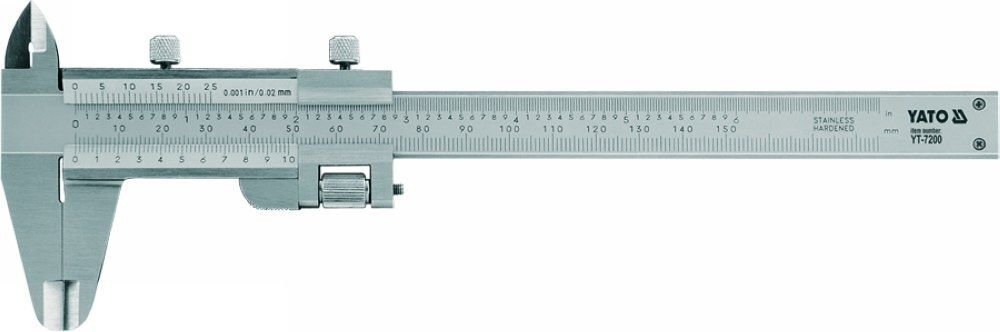 Työntömitta Supler Yato 150 mm (YT-7200) hinta ja tiedot | Käsityökalut | hobbyhall.fi