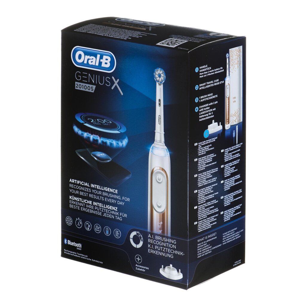 Oral-B Genius X 20100S Rose hinta ja tiedot | Sähköhammasharjat | hobbyhall.fi