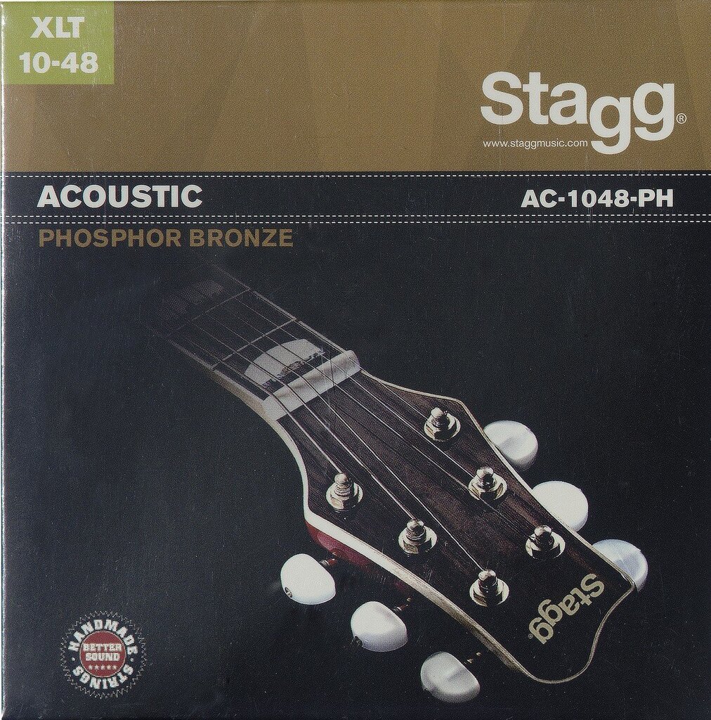 Stagg AC-1048-PH Phosphor Bronze 0.010 - 0.048 Akustisen kitaran kielet hinta ja tiedot | Soittimien lisätarvikkeet | hobbyhall.fi