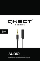 Qnect 101347, Minijack, 3m hinta ja tiedot | Qnect Kodinkoneet ja kodinelektroniikka | hobbyhall.fi