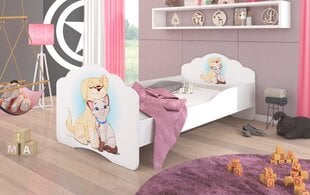 Lasten sänky ADRK Furniture Casimo Cat, 140x70cm hinta ja tiedot | Lastensängyt | hobbyhall.fi