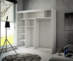 Vaatekaappi Adrk Furniture Gilton 200 cm, musta hinta ja tiedot | Kaapit | hobbyhall.fi