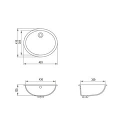 Pesuallas Aquasanita BQC49, 700 Glance hinta ja tiedot | Pesualtaat | hobbyhall.fi