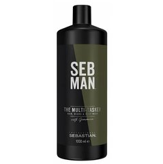 Pesuaine hiuksille, vartalolle, parralle Sebastian Seb Man The Multi-Tasker Wash 1000ml hinta ja tiedot | Sebastian Professional Hajuvedet ja kosmetiikka | hobbyhall.fi