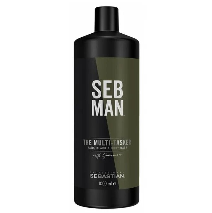 Pesuaine hiuksille, vartalolle, parralle Sebastian Seb Man The Multi-Tasker Wash 1000ml hinta ja tiedot | Shampoot | hobbyhall.fi